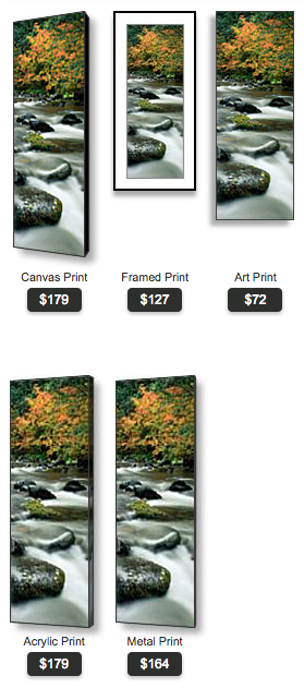 buy Oregon panoramic photo of the santiam river during fall by Ross Wordhouse