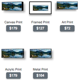 buy Oregon panoramic photo of Sparkes lake and south sister during sunrise by Ross Wordhouse